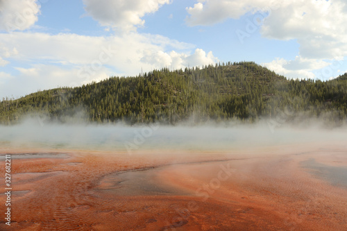 a giant grand prismatic spring