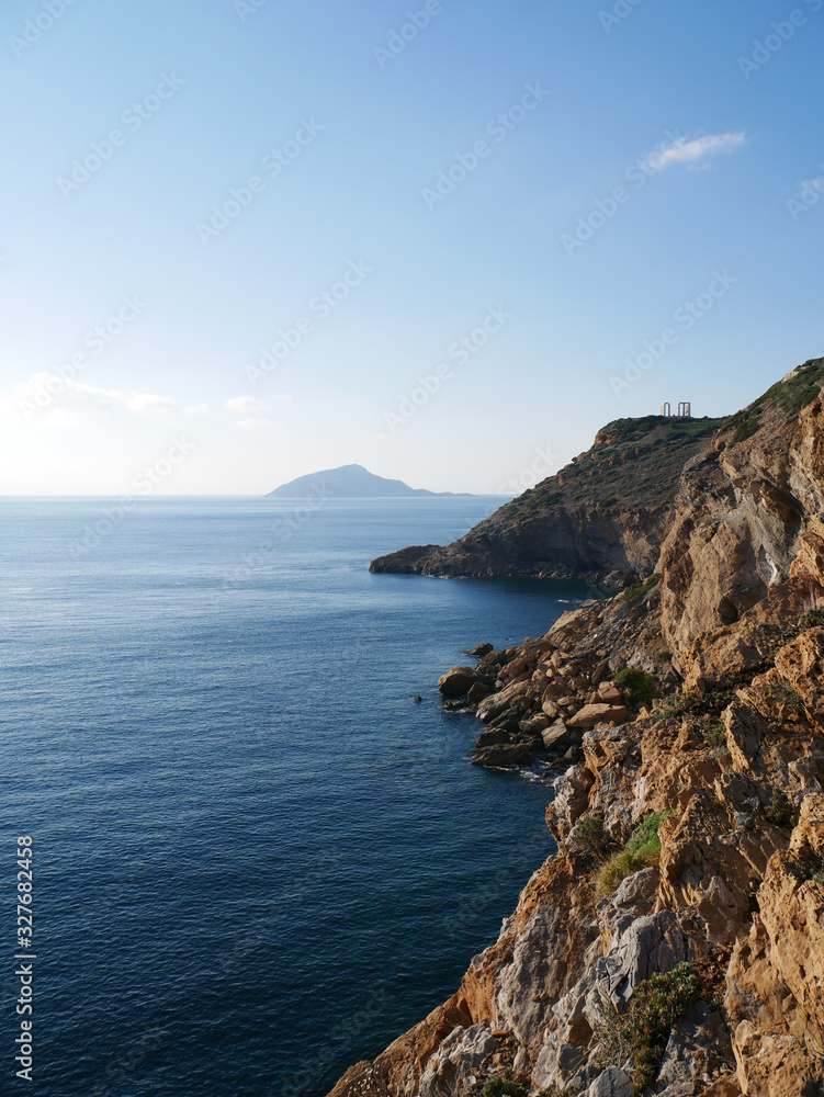 Sea cliffs in Greece