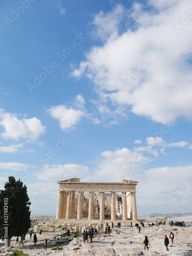 ancient greek temple of acropolis