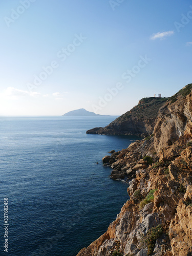 Sea cliffs in Greece