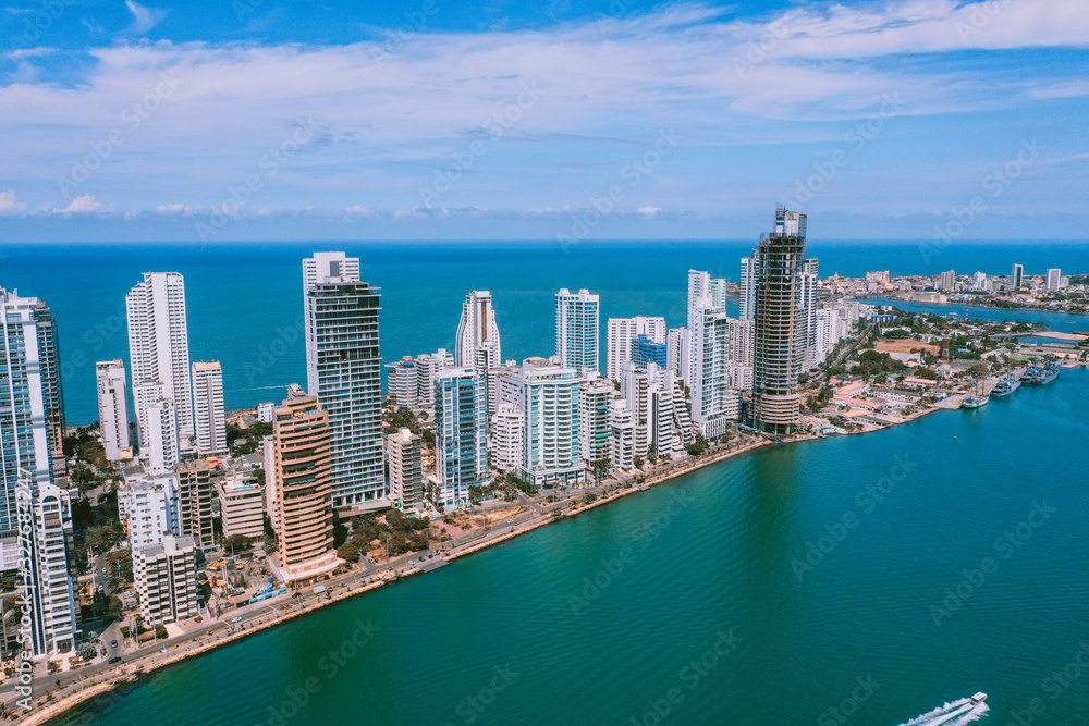 Aerial view of Cartagena Bocagrande