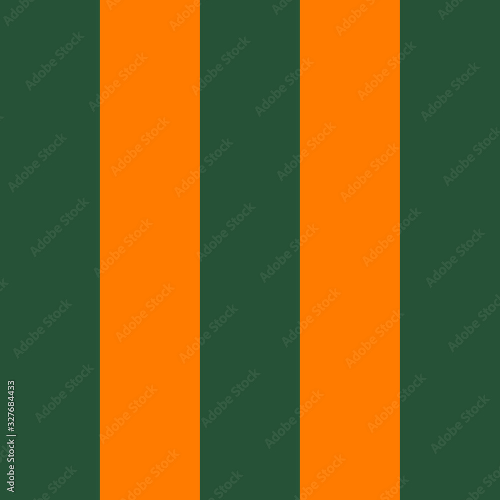 St. Patricks day Pattern orange and green vertical strips
