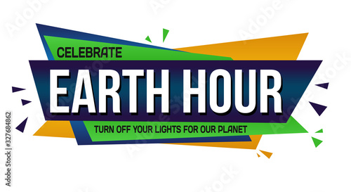 Earth hour banner design