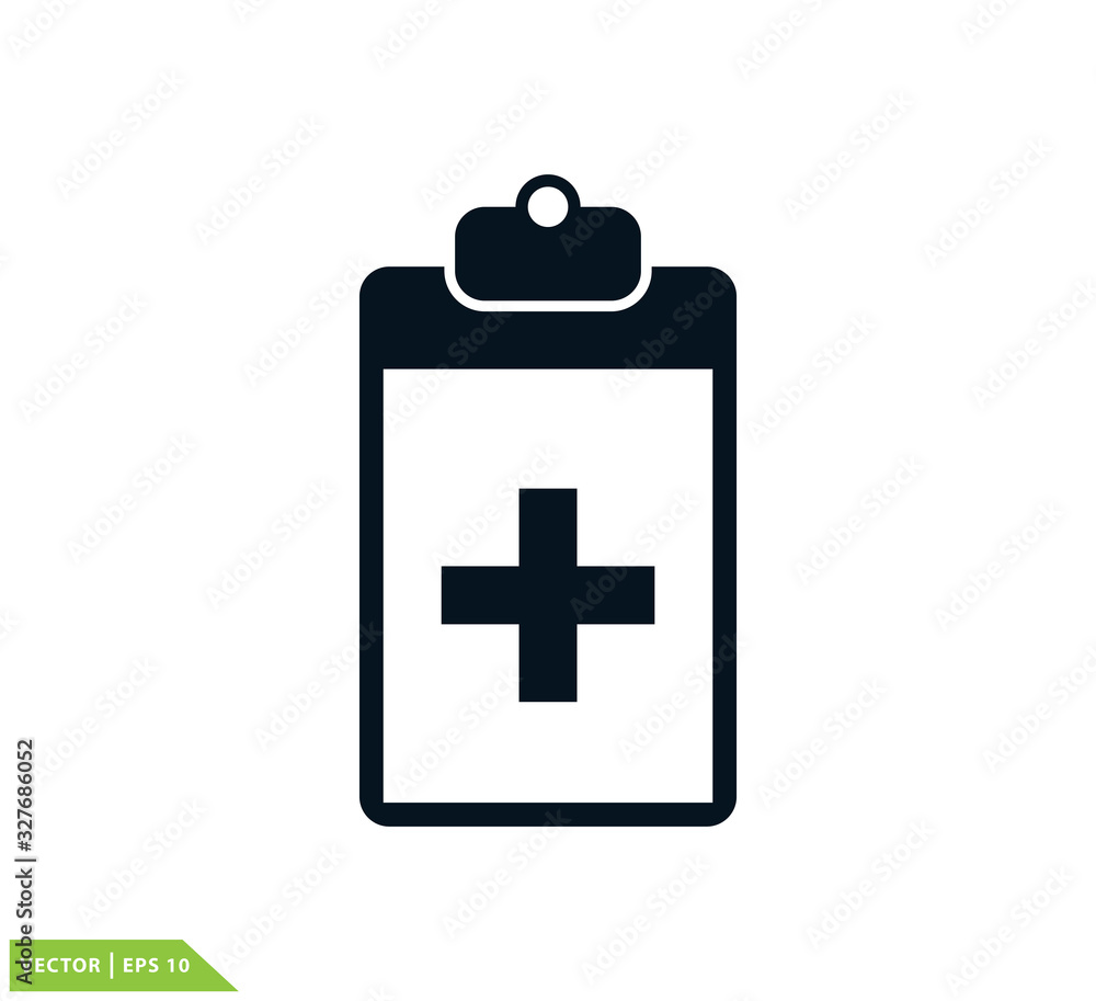 Medical check icon vector logo template Medical check icon vector logo template