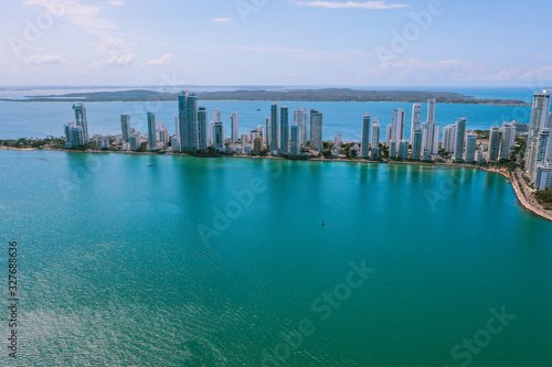 Aerial view of Cartagena Bocagrande © pierrick