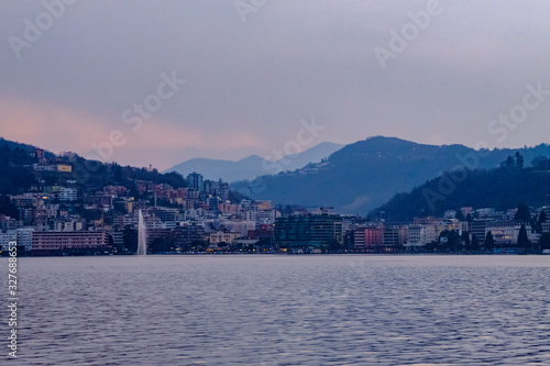 Lake Lugano at Dusk © Jannis Werner