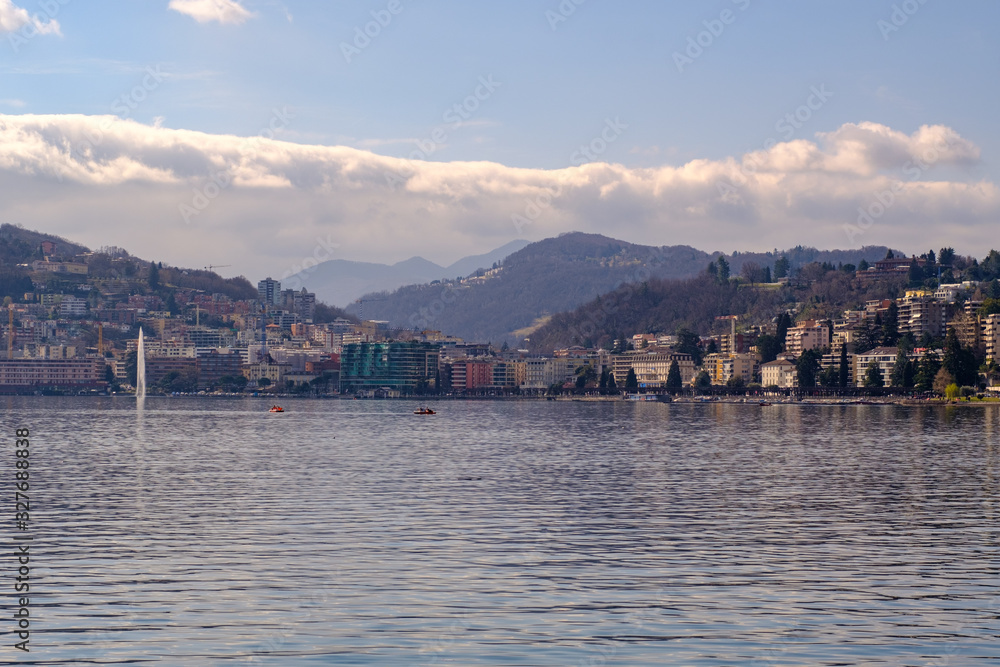 Lake Lugano in Spring