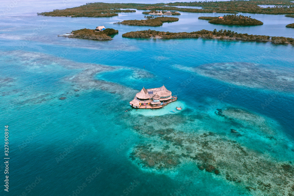 Casa en el Agua, house on water in San Bernardo Islands, on Colombia's Caribbean Coast Casa en el Agua, house on water in San Bernardo Islands, on Colombia's Caribbean Coast