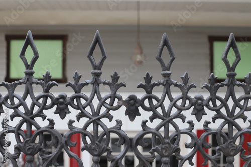 Architecture pattern. Close up of a antique fance.