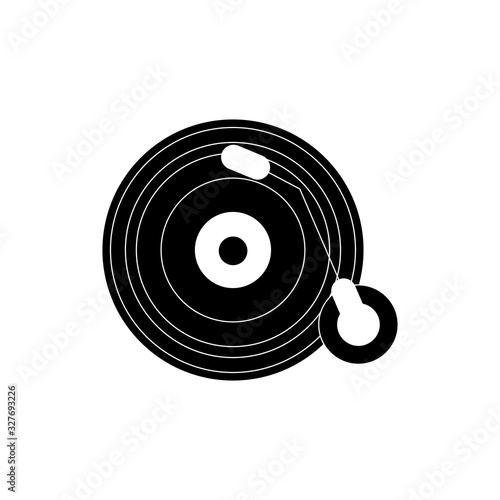 vinyl lp record melody sound music silhouette style icon