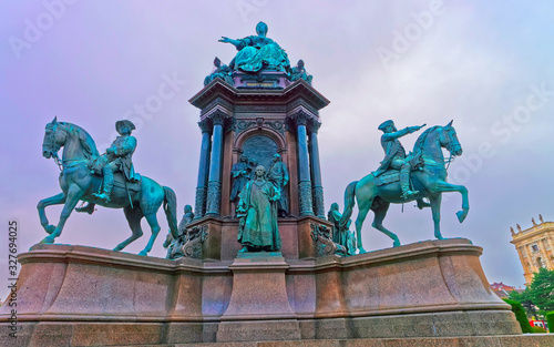 Maria Theresa Statue in Vienna photo