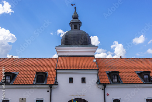 Building in Camaldolese monastery complex on the Wigry Peninsula in Podlasie region of Poland photo