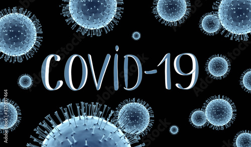 Fototapeta Coronavirus, COVID-19 - 3D illustration