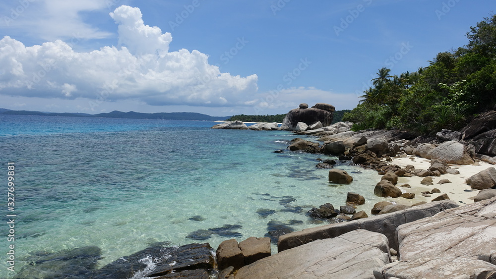 Anambas Islands Indonesia - beach scenery with rocks