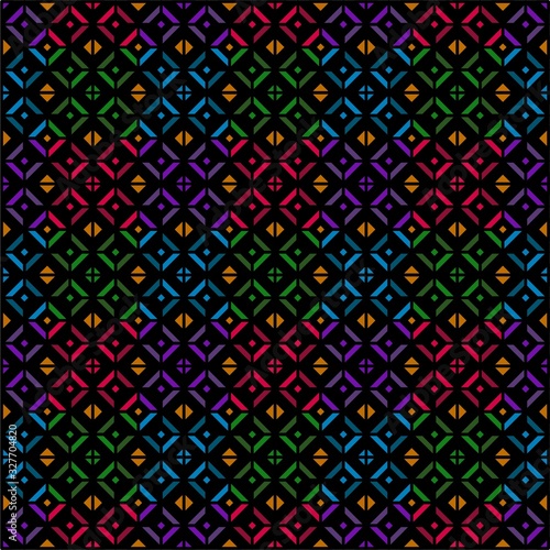 Colorful Seamless Rhombus Pattern, Abstract, Illustrator Geometric Pattern Wallpaper