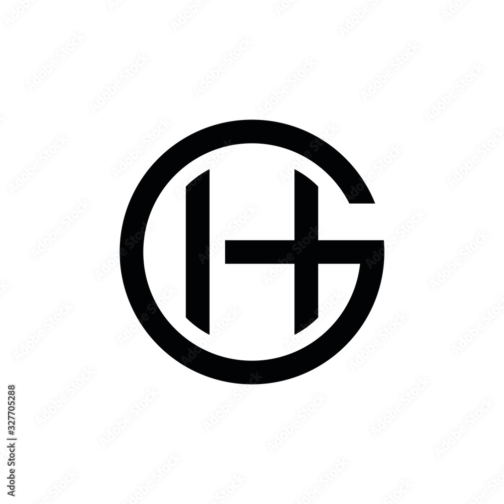 GH G H letter logo design vector icone GH G H letter logo design vector icone