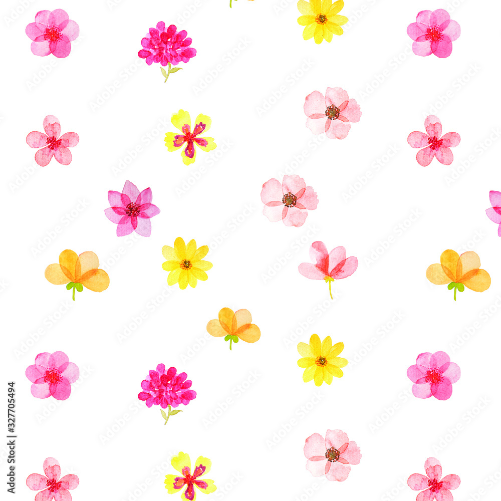 set of flowers isolated on white background set of flowers isolated on white background