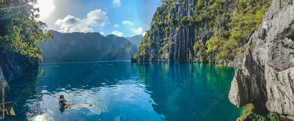 Barracuda Lake In Coron Palawan Philippines Stock Photo Adobe Stock