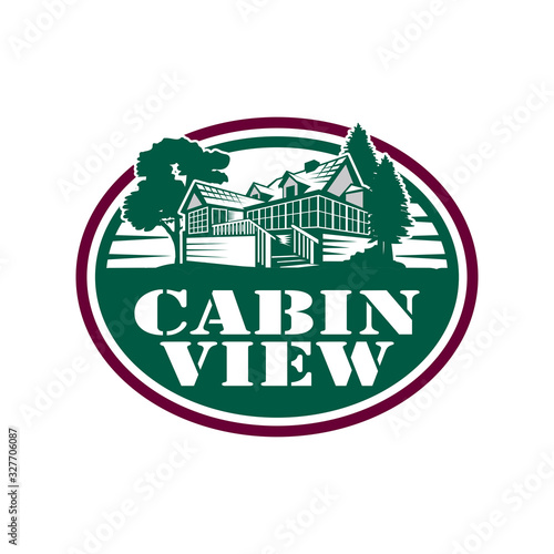 cabin logo , village logo