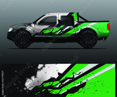 truck decal graphic wrap vector, abstract background