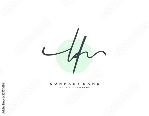 LD initial letter elegant handwriting logo collection photo