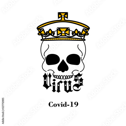 Coronavirus scull Covid-19