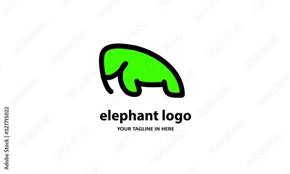The concept of modern Sderhana elephant logo design is easy to remember The concept of modern Sderhana elephant logo design is easy to remember