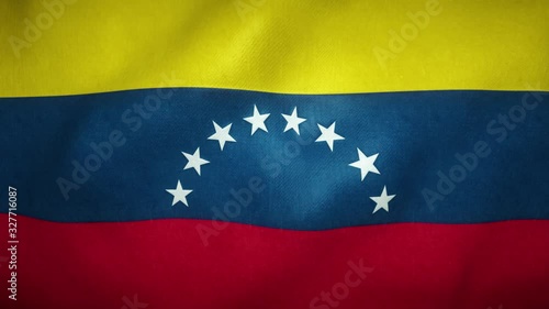 flag of venezuela waving in the wind