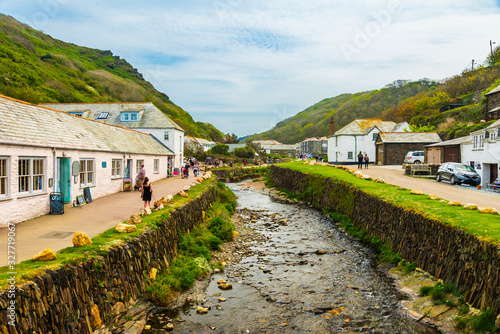 Boscastle fishing village in Cornwall. England photo