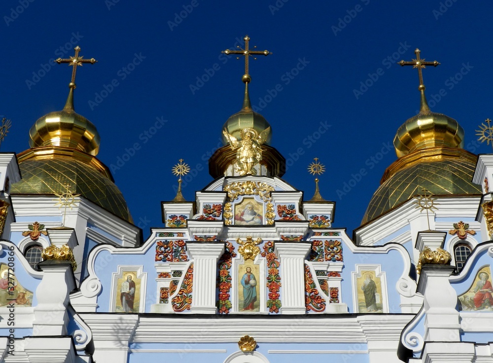 Kyiv, Ukraine, St. Michael's Church, Facade Detail