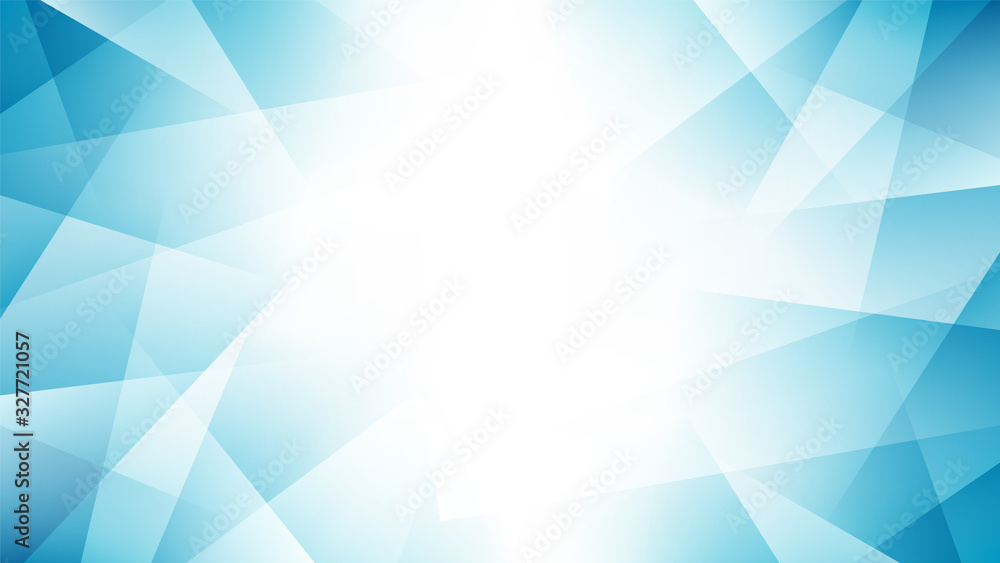 Fototapeta premium Light blue abstract background with geometric fractal shapes. Modern gradient blue vector illustration.