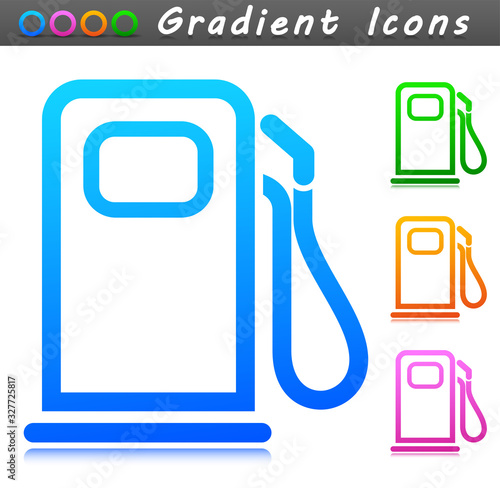 Vector fuel pump symbol icon