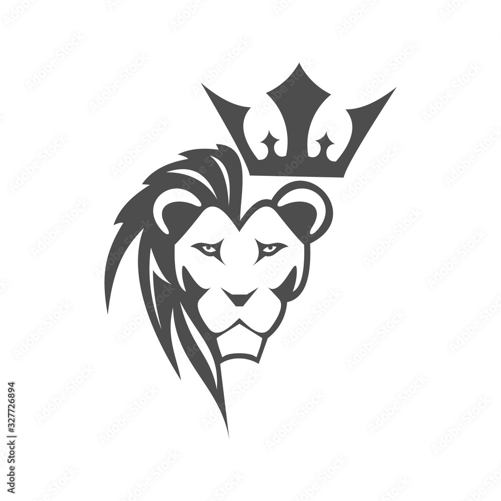 Obraz premium lion logo template