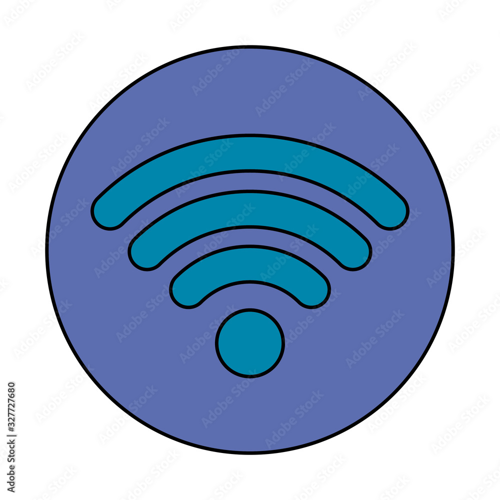 Wifi design, Internet technology communication connection network wireless signal web and access theme Vector illustration