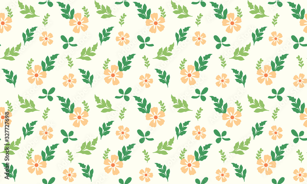 Simple leaf pattern background for Botanical leaf with floral decor. Simple leaf pattern background for Botanical leaf with floral decor.