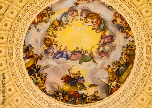 US Capitol Dome Rotunda Apothesis Washington DC