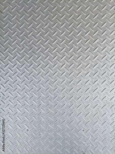 Anti Skid Platform Floor for Engineering Materials. Metallic Sheet Surface Texture Background, Abstract Pattern Seamless of Checker Plate. 
