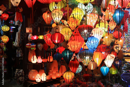 Colorful lanterns of Hoian, Vietnam photo