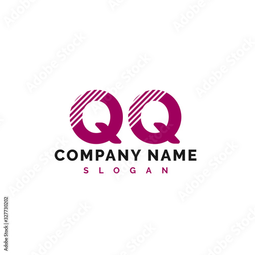 QQ Letter Logo Design. QQ letter logo Vector Illustration - Vector