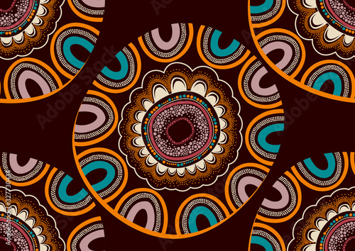 african seamless pattern, picture art and abstract background, vector illustration file.