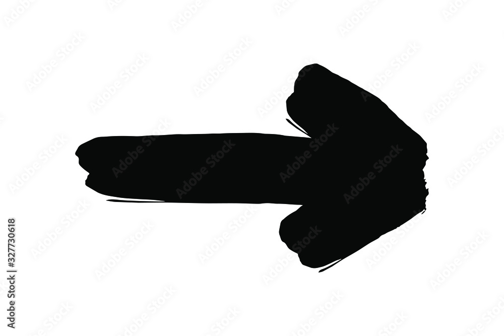 EPS 10 vector. A flat designed black grunge arrow. Good for projects. EPS 10 vector. A flat designed black grunge arrow. Good for projects.