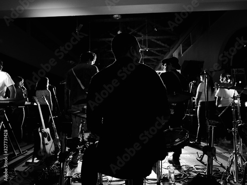 musical band on stage