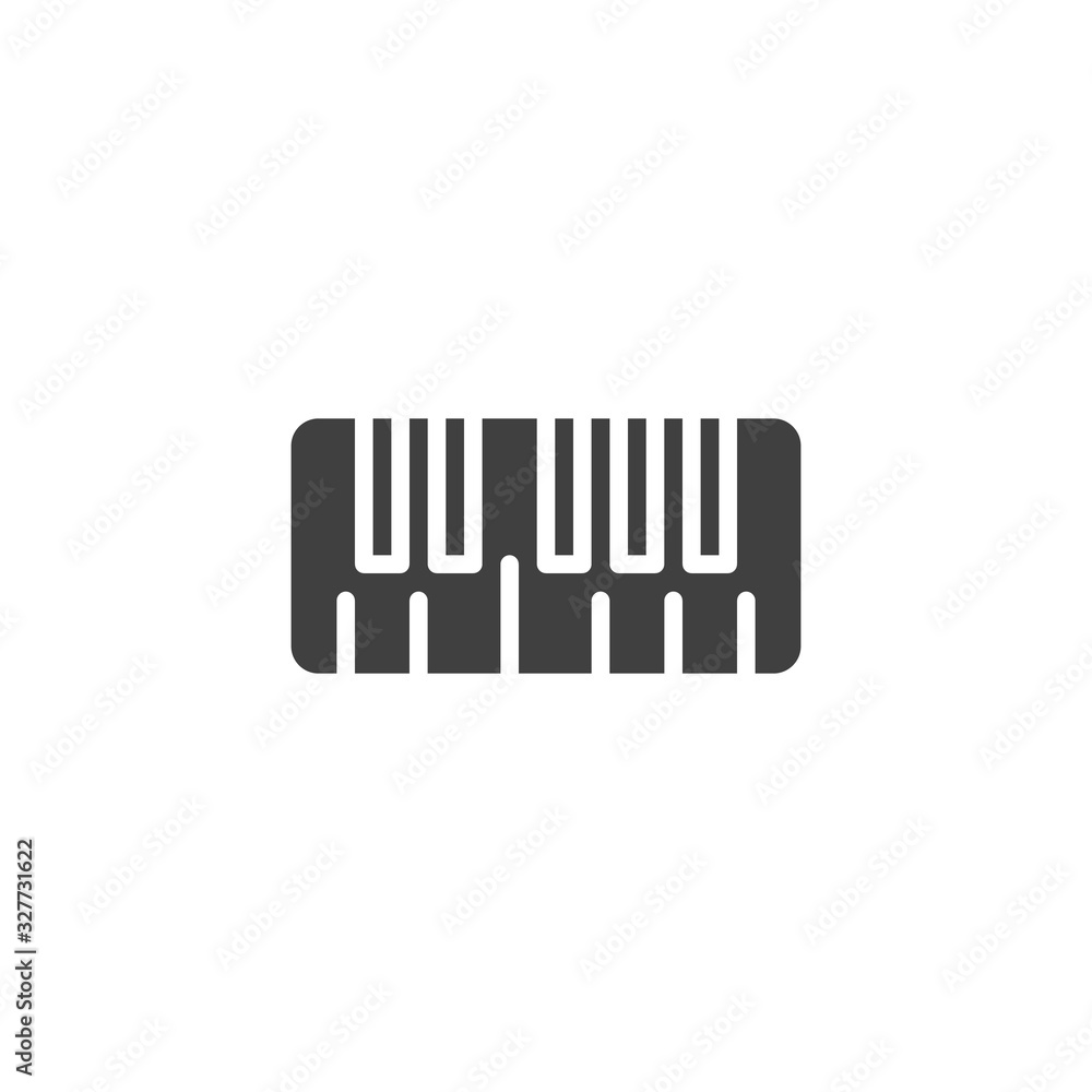 Synthesizer keyboard vector icon. filled flat sign for mobile concept and web design. Midi piano keyboard glyph icon. Symbol, logo illustration. Vector graphics Synthesizer keyboard vector icon. filled flat sign for mobile concept and web design. Midi piano keyboard glyph icon. Symbol, logo illustration. Vector graphics