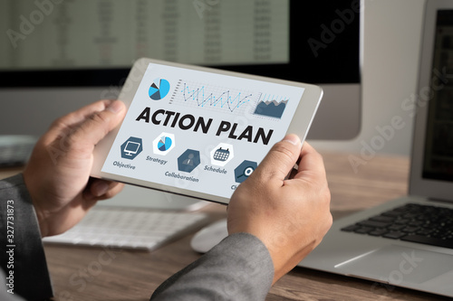 Action Plan chart Strategy Vision Planning objective strategy Objective Concept