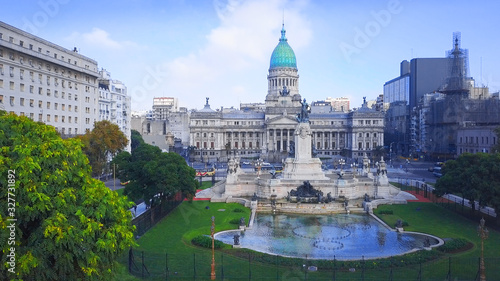 Photos Aerial view of the Congress building in the city of Buenos Aires in Argentina