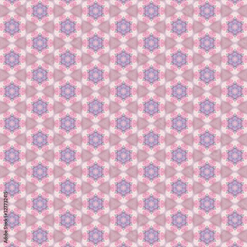 Kaleidoscope seamless background pattern for printing on fabric, paper for scrapbook, wallpaper, cover, page book.