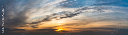 Fantastic clouds at sunrise