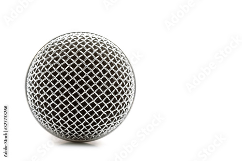 New wireless microphone isolated on white background © SKT Studio