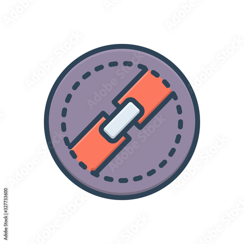 Color illustration icon for block 