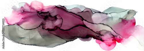 Watercolor texture. Alcohol ink texture. Painting isolated. Red and purple abstract background